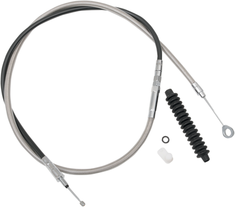 High-Efficiency Braided Stainless Steel Clutch Cable - 58-9/16\" 1968 - 1982