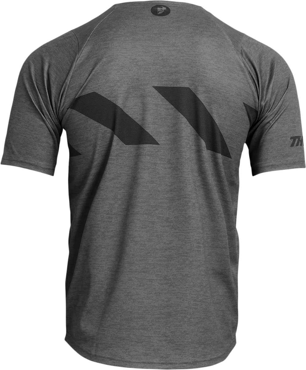 Assist Hazard Short-Sleeve Jersey - Charcoal/Heather - XS