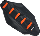 Ribbed Seat Cover - Black Cover/Orange Ribs - KTM 2009 - 2015