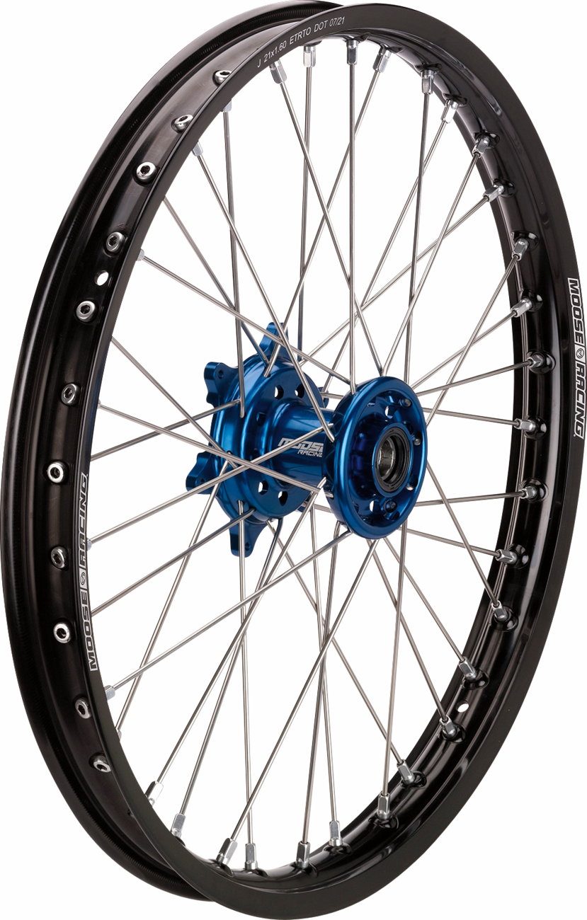 Wheel Assembly - SX-1 - Complete - Front - Black Wheel/Blue Hub - 21x1.6 - Sherco 2008 - 2025