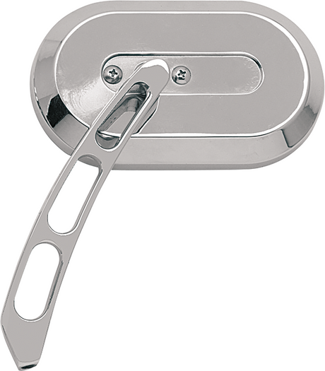 Mirror - Side View - Oval - Chrome - Right - Each