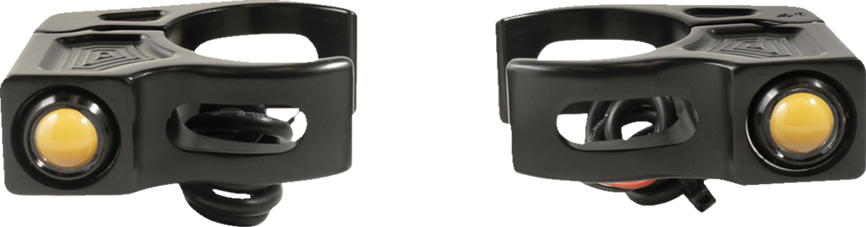 Turn Signal - 49 mm - Amber - Black