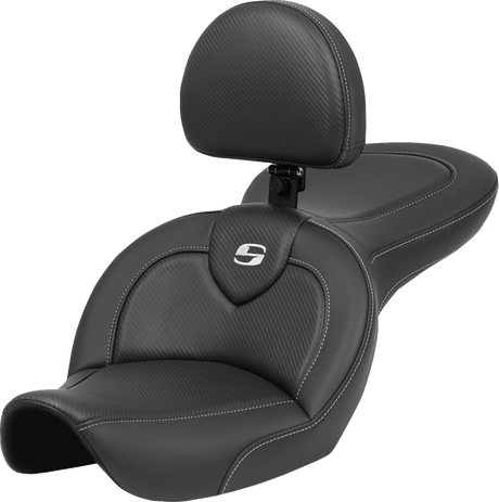 Roadsofa™ Seat - with Backrest - Carbon Fiber - FXDWG \'96-\'23 1996 - 2003