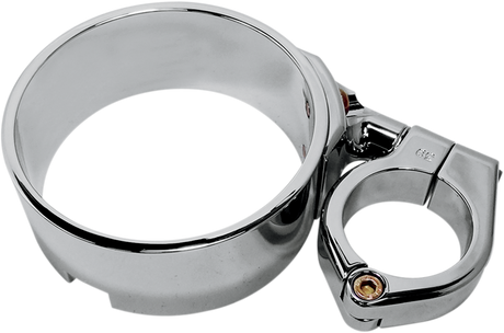 Speedometer Ring with Swivel Clamp - Chrome - For 39 mm Fork Tube 1993 - 2019