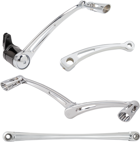 Deep Cut Foot Control Kit w/ Heel/Toe Shifter - Chrome 2000 - 2022