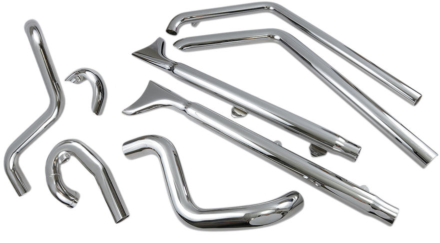 Fishtail Exhaust with Baffle - 33\" - Softail 2007 - 2017