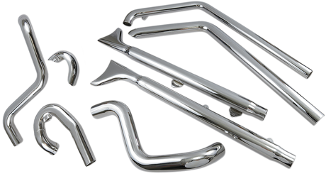 Fishtail Exhaust with Baffle - 33\" - Softail 2007 - 2017