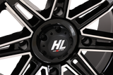 Wheel - HL22 - Front/Rear - Gloss Black w/Machined - 14x7 - 4/137 - 4+3 (+10 mm) 1992 - 2024