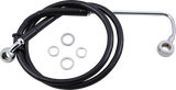 Brake Line - +4\" - Black - \'15-\'17 Softail 2015 - 2017