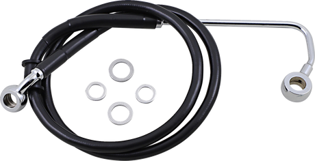 Brake Line - +4\" - Black - \'15-\'17 Softail 2015 - 2017