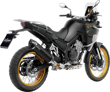 LV One Slip-On Muffler - Black Stainless Steel