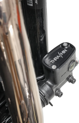 Brake Reservoir Cap - Rear - Black - Twice Cut - \'18+ Softail 2020 - 2024