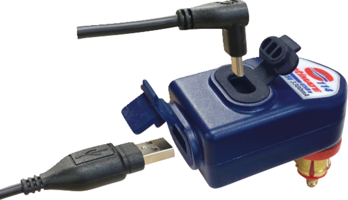 Charger - OptiMate - 90° Elbow - USB-A/USB-C