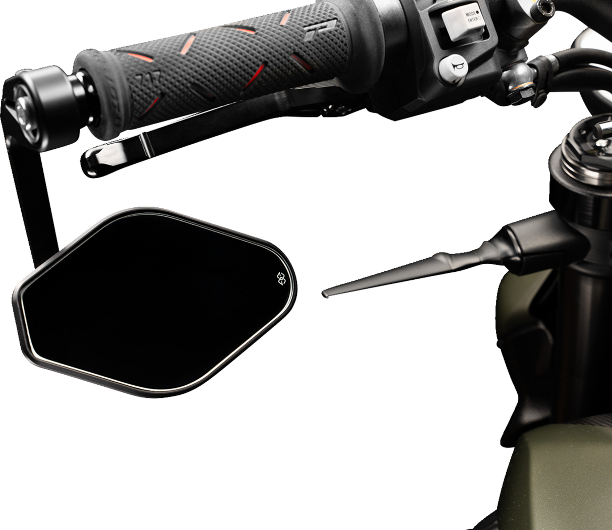 Mirror - STRATOS - Side View - Diamond - Black - Right/Left - Each 2009 - 2025