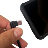 USB to 90° USB-C Cable - Charger - Single-End - 12\"