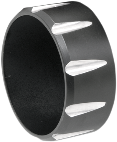 3\" Endcap - Black - Fluted