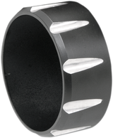 3\" Endcap - Black - Fluted