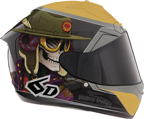 ATS-1R Helmet - Voodoo Ranger - Gloss Black/Gold - Small