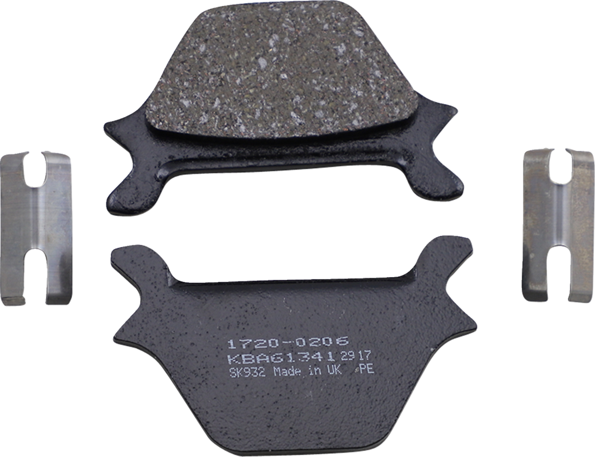 Organic Brake Pads - Harley-Davidson 1987 - 1999