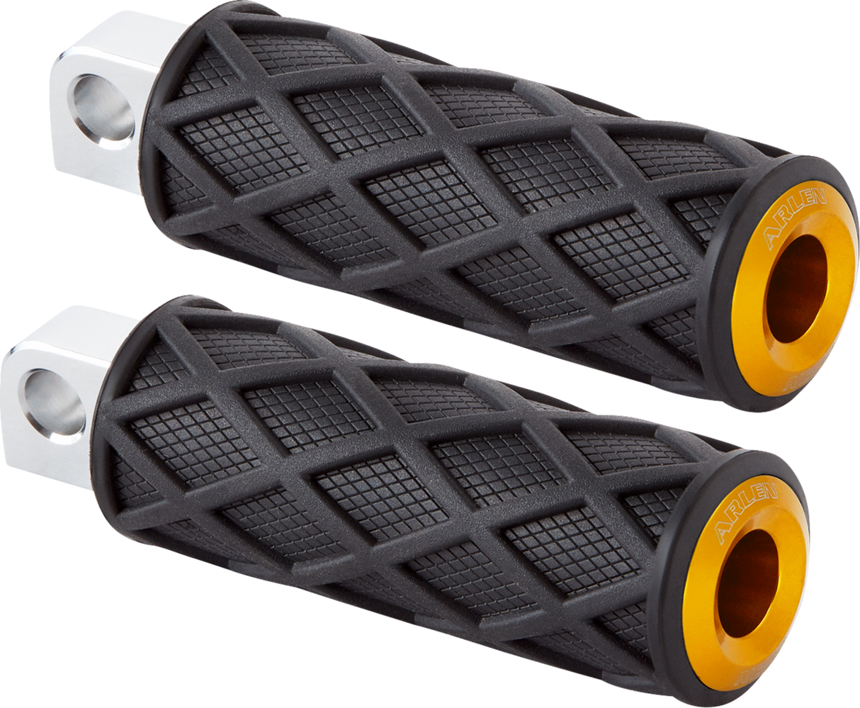 Diamond Footpegs - Male Mount - Gold