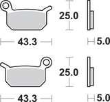 Off-Road Sintered Brake Pads - KTM 50 2017 - 2021
