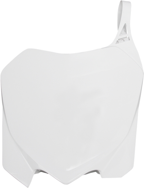 Front Number Plate - White 2009 - 2013