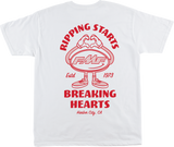 Breakin Hearts T-Shirt - White - Large