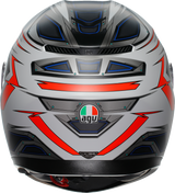 K3 Helmet - Space - Matte White/Red Fluo - XL