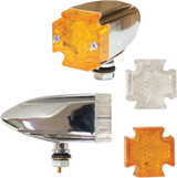 LED Maltese Deco Lights - Amber and Clear Lens