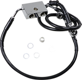 Brake Line - Front - +6\" - Black - XL 2014 - 2022