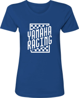 Women\'s Yamaha Racing Check T-Shirt - Blue - Small