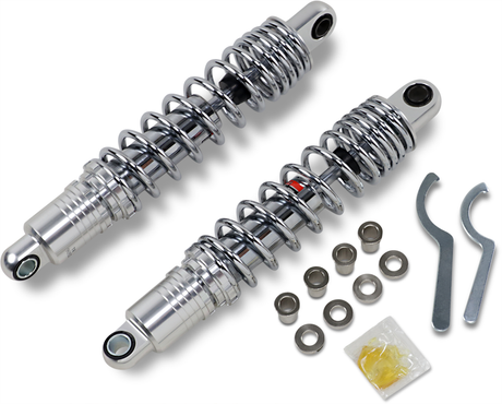 Premium Ride-Height Adjustable Shocks - Chrome - Standard - 13.5\" 1979 - 2003