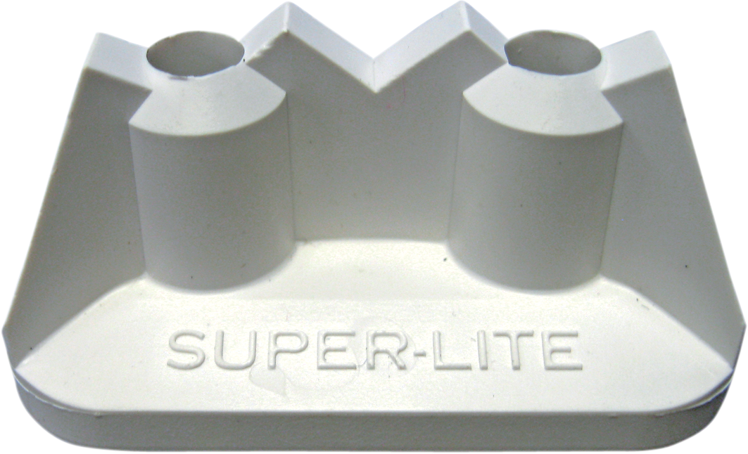 Double Backer Plates - White - For Single Ply - 24 Pack