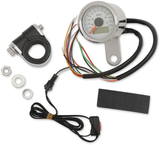 Programmable Speedometer with Indicator Lights - Stainless Steel - 140 MPH LED White Face - 1-7/8\" 1986 - 2003