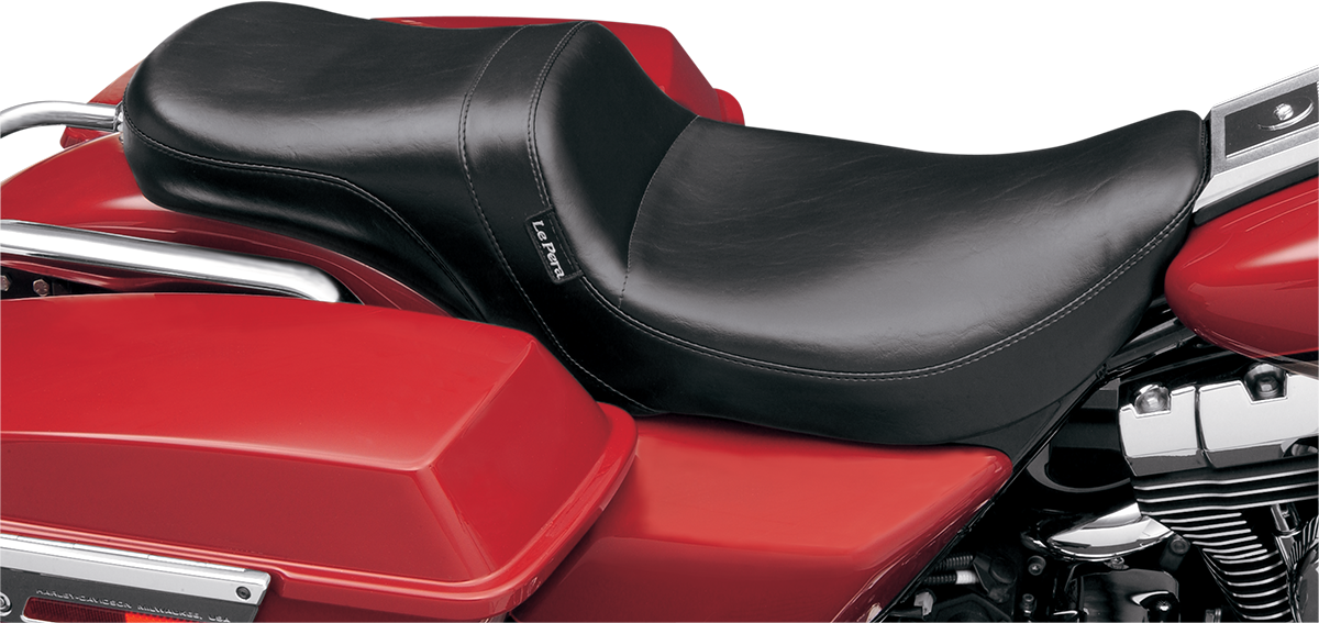 Daytona 2-Up Seat - Without Backrest - Smooth - Black - FLHR \'02-\'07 2002 - 2007
