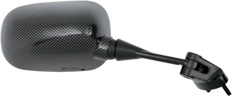 Mirror - Side View - Black/Carbon Fiber - Rectangle - Right - Kawasaki 2004 - 2007