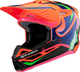 Youth SM3 Helmet - Deegan - Gloss Orange Fluo/Purple/Pink Fluo - Small
