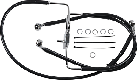 Brake Line - +10\" - Black - XL 2016 - 2020