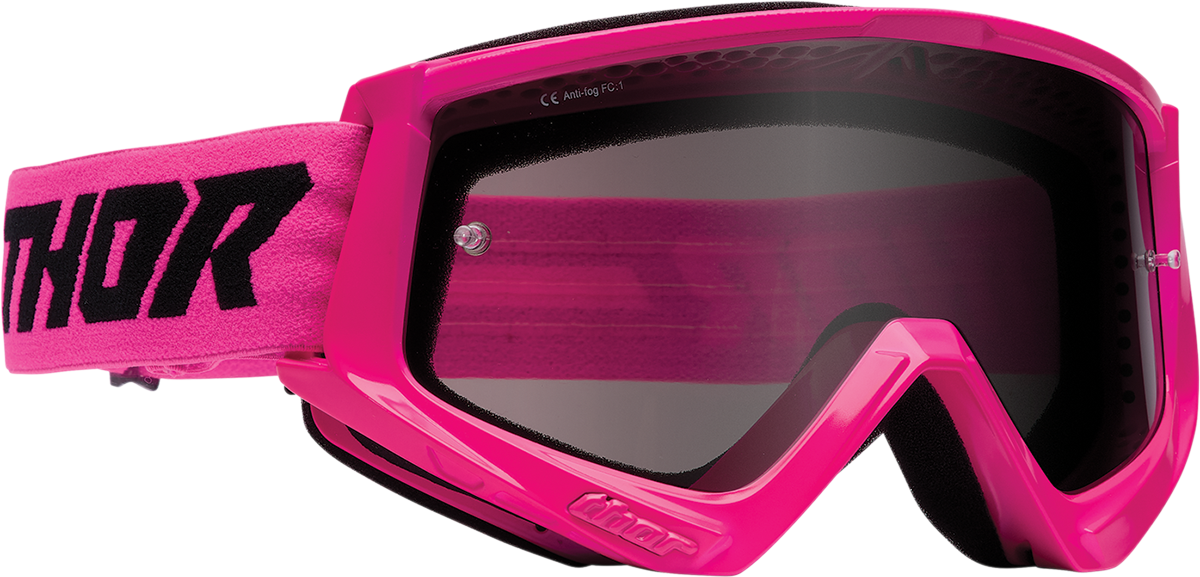 Combat Sand Goggle - Racer - Flo Pink/Black - Smoke Lens