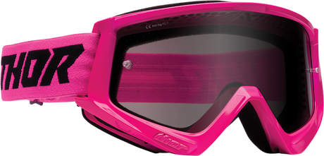 Combat Sand Goggle - Racer - Flo Pink/Black - Smoke Lens