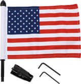 Flag Mount - Passenger Sissy Bar - 9\" Pole - 6\" X 9\" Flag