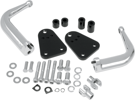 Highway Peg Mount - Black/Chrome - XL 2004 - 2022