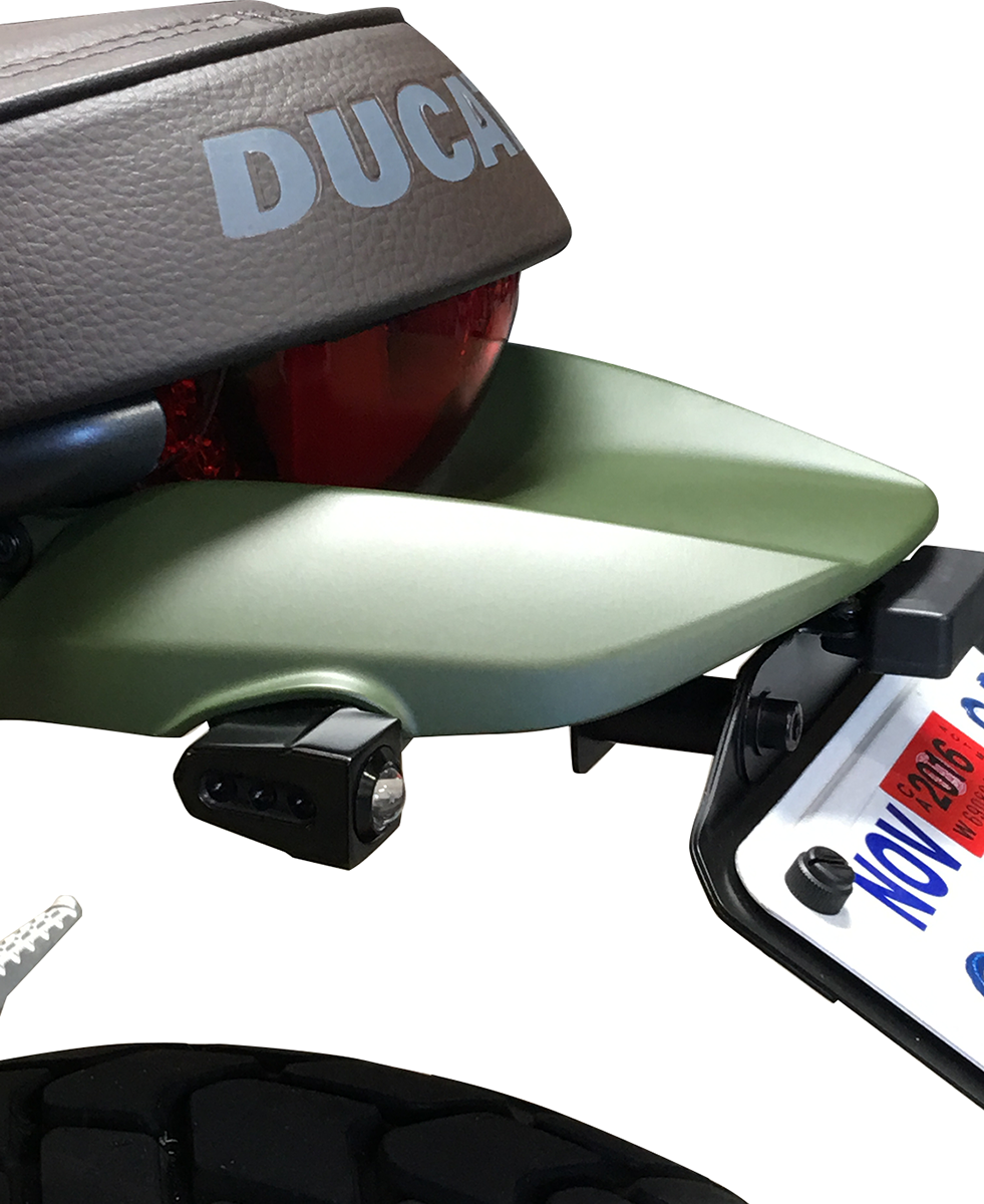 Side-mount LED Turn Signals - Black/Red