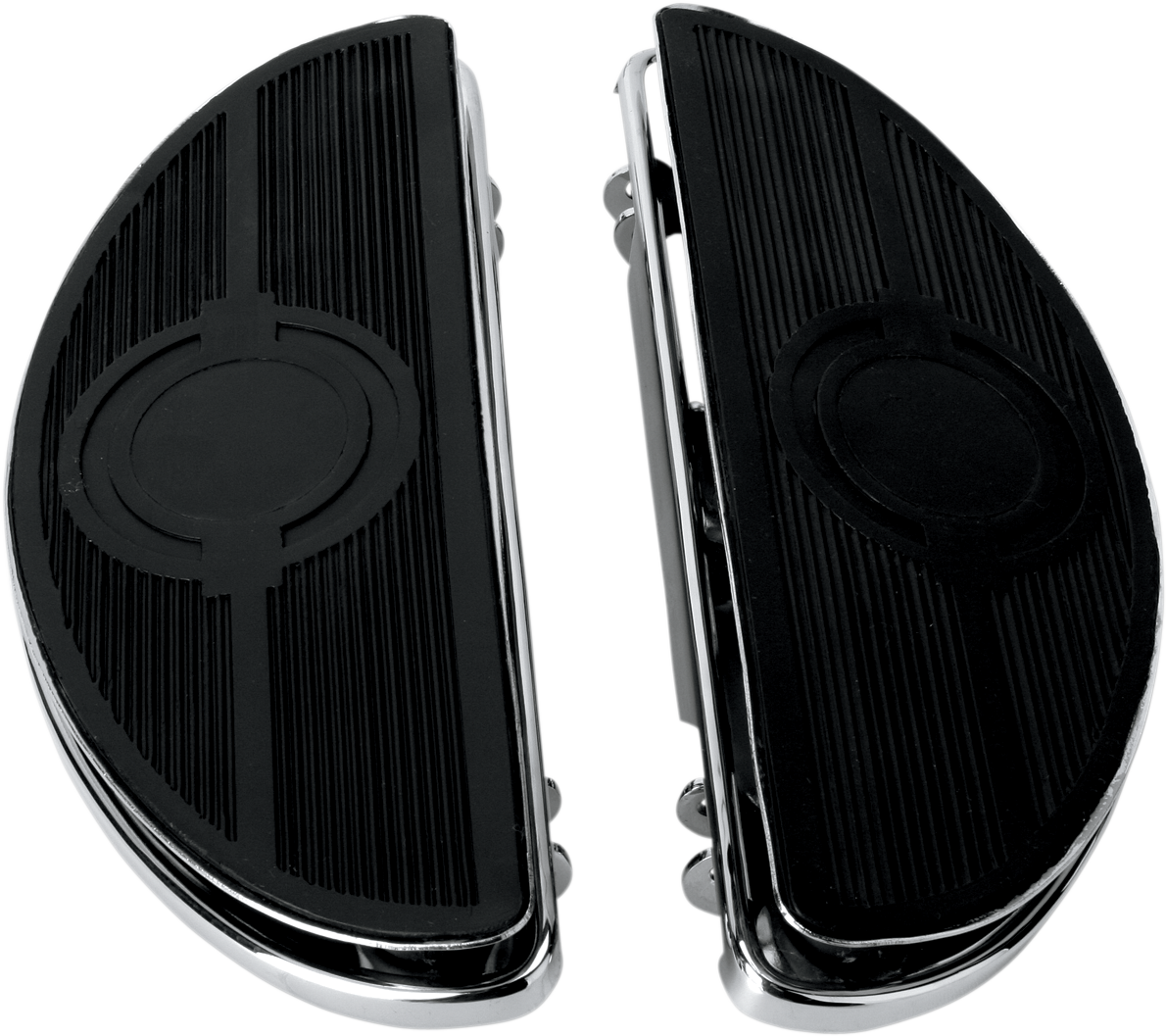 Half-Moon Floorboard - w/ Vibration Inserts - Chrome - FL 1980 - 2023