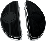 Half-Moon Floorboard - w/ Vibration Inserts - Chrome - FL 1980 - 2023