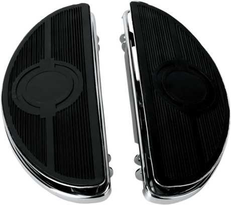 Half-Moon Floorboard - w/ Vibration Inserts - Chrome - FL 1980 - 2023