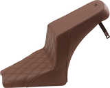 Step-Up Seat - Front Lattice Stitch/Rear Smooth - Brown - Scout Bobber 2018 - 2022