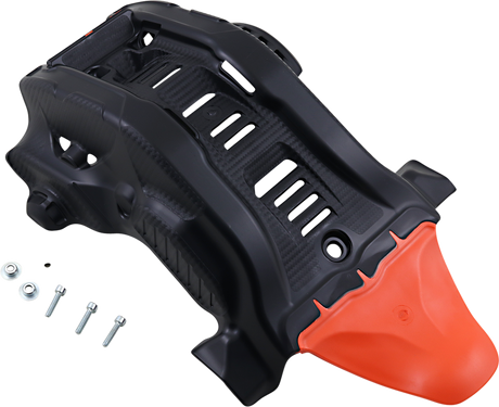 Skid Plate - Black/ \'16 Orange - Gas Gas | Husqvarna | KTM 2019 - 2023