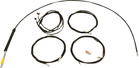 Complete Plug-and-Play Cable Kit - 18\" - 20\" Handlebars - \'23-\'24 Touring - Black 2023 - 2024