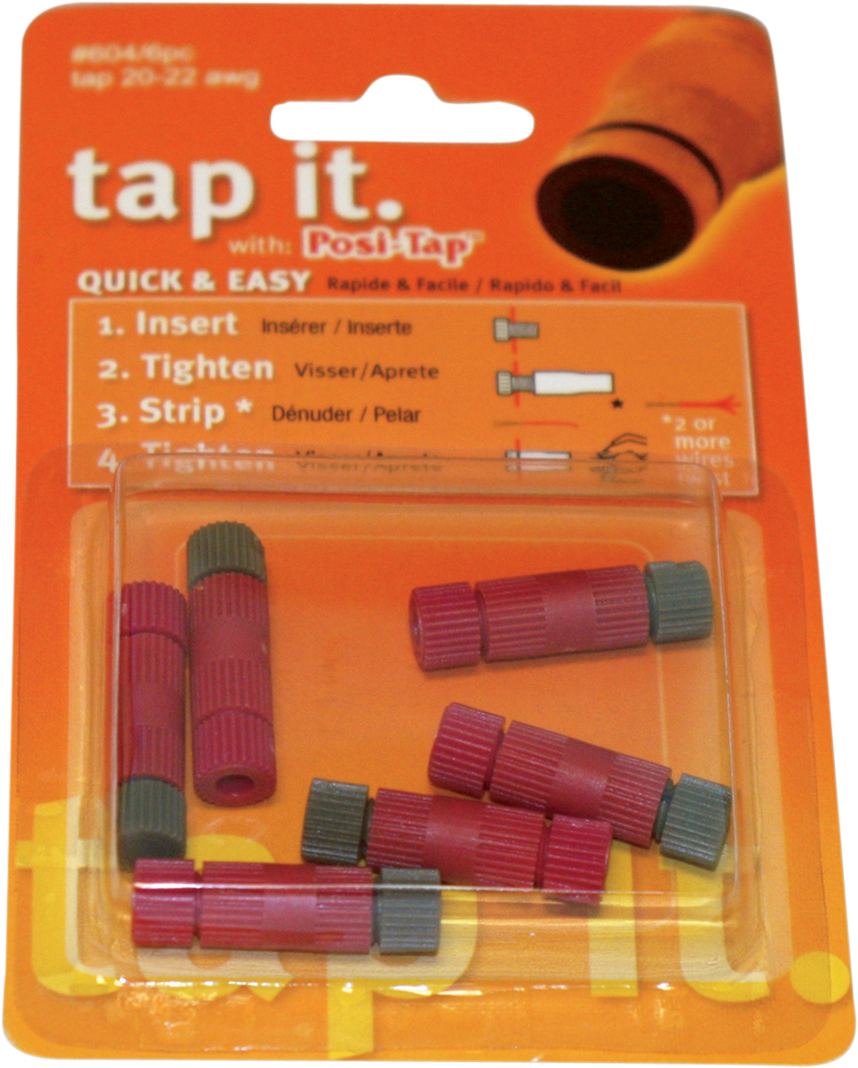 Posi-Lock Wire Connectors 20-22 Gauge - 6PK